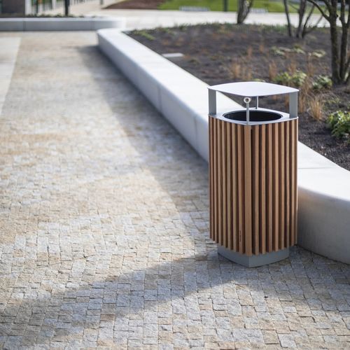 公共垃圾桶 - QUINBIN - mmcité street furniture - 垃圾分类 / 电镀钢 / 铝铸铁