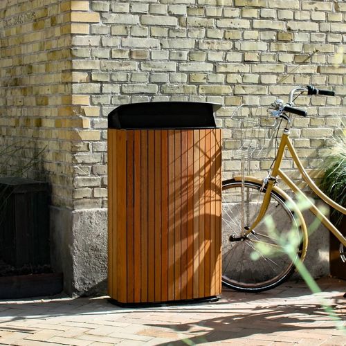 公共垃圾桶 - MAXIMINIUM - mmcité street furniture - 电镀钢 / 不锈钢 / 铝铸铁