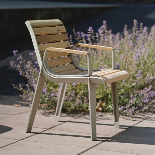 现代风格市政椅 - EMAU - mmcité street furniture - 异国木材 / 钢 / 铝铸铁