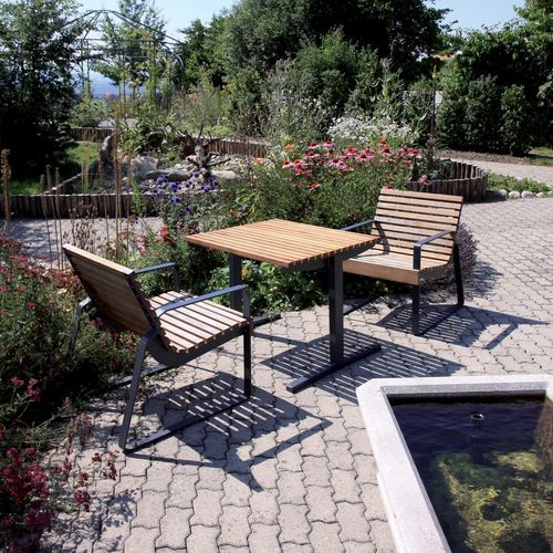现代风格市政椅 - PREVA URBANA - mmcité street furniture - 电镀钢 / 公共空间 / 橇式