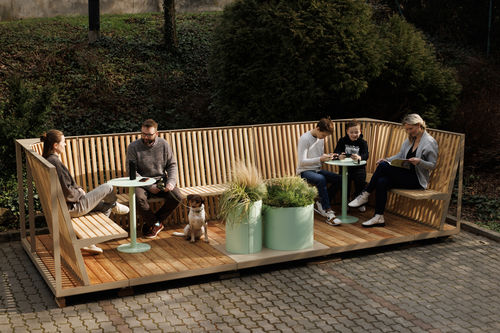 可调节Parklet - PLATFORM - mmcité street furniture