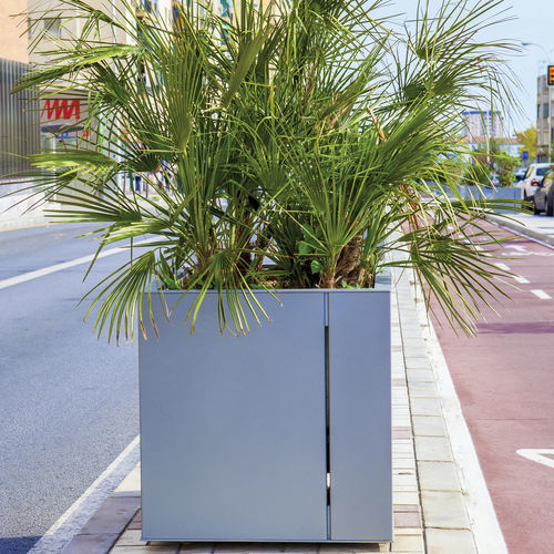 钢花坛 - MALAGENO - mmcité street furniture - 铝制 / 长方形 / 正方形