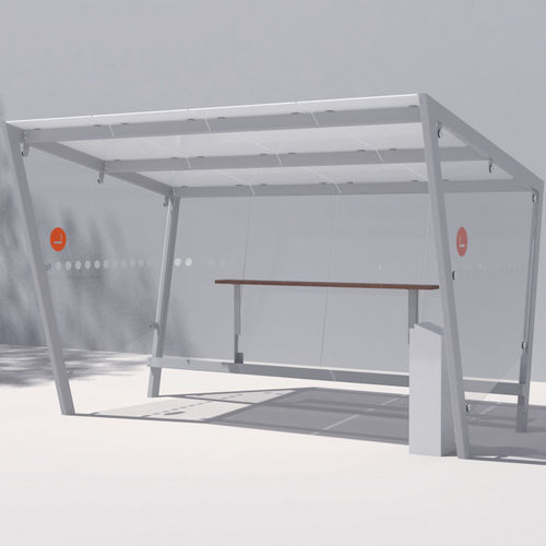 公共空间多功能遮挡棚 - EDGE - mmcité street furniture - 吸烟