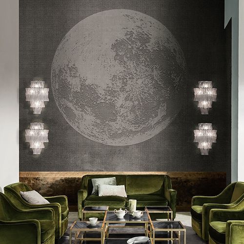 现代风格墙纸 - LUNA PLENA - Wall&Deco - 乙烯基 / 场景图案 / 灰色