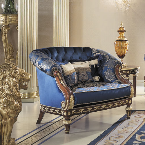 经典风格扶手椅 - 14438 - Modenese Luxury Interiors - 丝绒 / 实木 / 椅垫可拆除