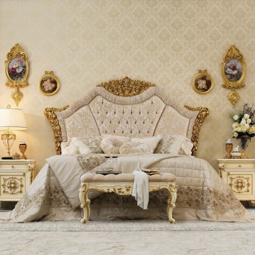 双人床 - 14218 - Modenese Luxury Interiors - 经典风格 / 带软包床头板 / 布料