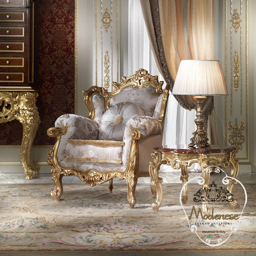 新巴洛克扶手椅 - 15406 - Modenese Luxury Interiors - 布料 / 实木 / 手工