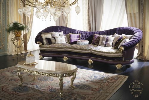 经典风格沙发 - 15411 - Modenese Luxury Interiors - 布料 / 手工 / 紫色