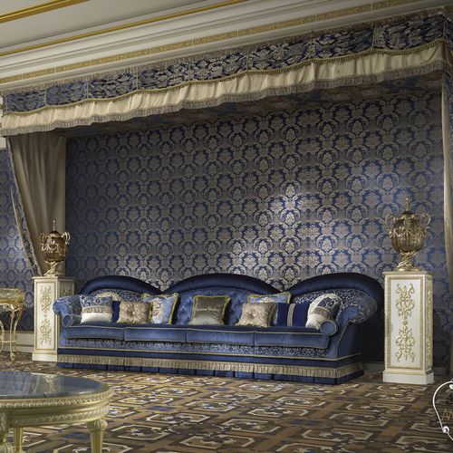 经典风格沙发 - 14416 - Modenese Luxury Interiors - 布料 / 手工 / 蓝色