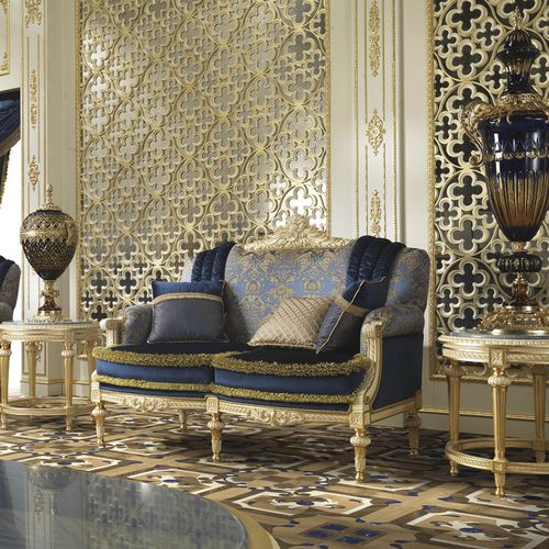 经典风格沙发 - 14418 - Modenese Luxury Interiors - 布料 / 手工 / 蓝色