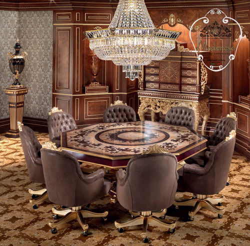经典风格扶手椅 - 14509 - Modenese Luxury Interiors - 皮质 / 手工 / 棕色