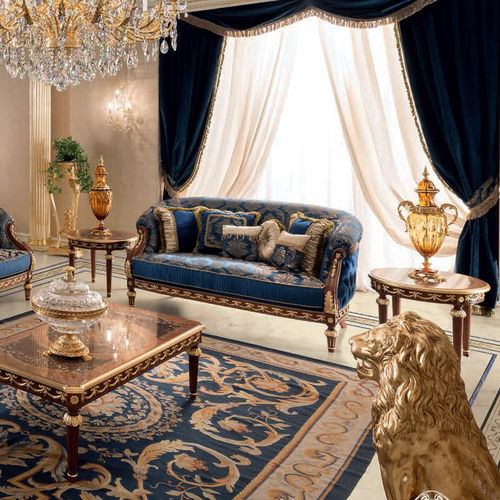 经典风格沙发 - 14437 - Modenese Luxury Interiors - 布料 / 手工 / 蓝色