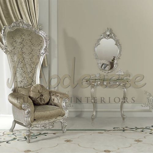 经典风格扶手椅 - 15537 - Modenese Luxury Interiors - 布料 / 皮质 / 木质