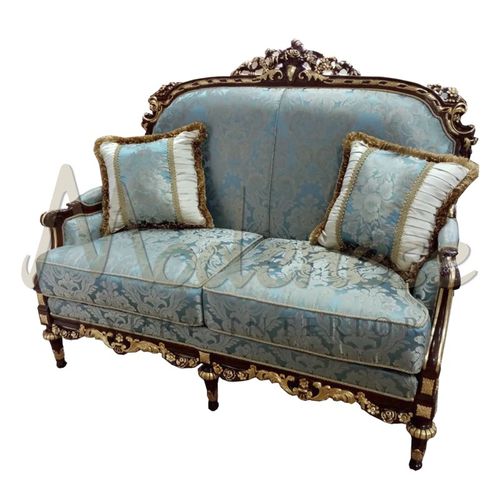 巴洛克风格沙发 - 14465 - Modenese Luxury Interiors - 布料 / 蓝色 / 木质