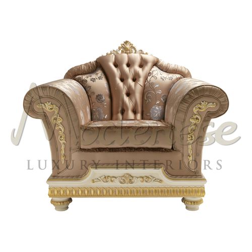 传统风格扶手椅 - 14453 - Modenese Luxury Interiors - 布料 / 木质 / 粉色