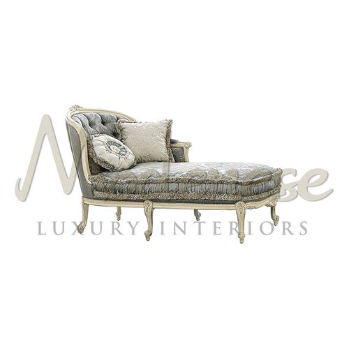 传统风格贵妃沙发椅 - 16532 - Modenese Luxury Interiors - 布料 / 木质 / 漆木桌脚