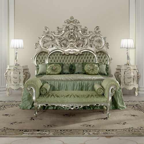 双人床 - 15209 - Modenese Luxury Interiors - 经典风格 / 带凹坑纽扣床头板 / 布料