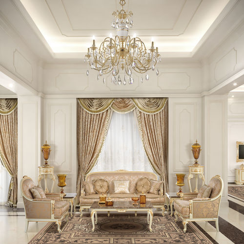 传统风格沙发 - 16458 - Modenese Luxury Interiors - 布料 / 个性化颜色 / 木质