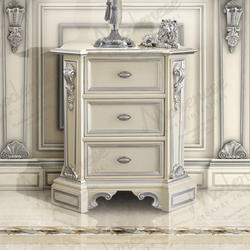 传统风格床头柜 - 16224 - Modenese Luxury Interiors - 木质 / 正方形 / 带抽屉