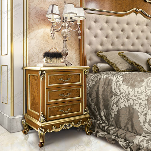 传统风格床头柜 - 16209 - Modenese Luxury Interiors - 木质 / 正方形 / 带抽屉