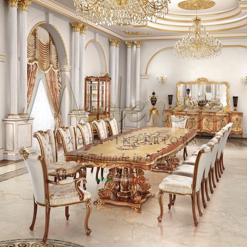 经典风格餐桌 - 15131 - Modenese Luxury Interiors - 木质 / 木桌脚 / 长方形
