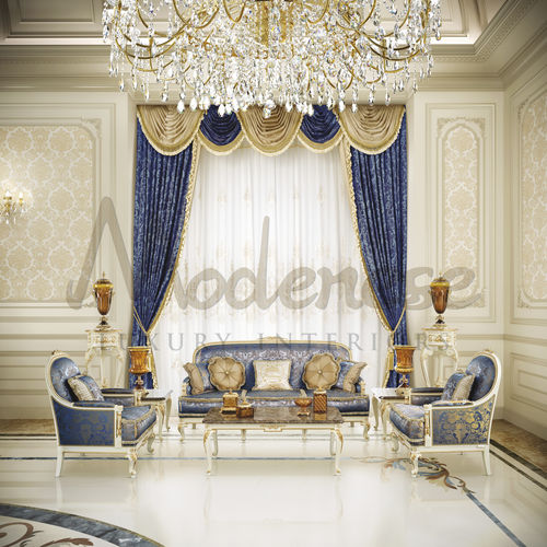 经典风格沙发 - 15458 - Modenese Luxury Interiors - 布料 / 木质 / 意大利制造