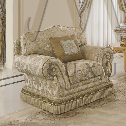 经典风格扶手椅 - 15453 - Modenese Luxury Interiors - 布料 / 木质 / 意大利制造