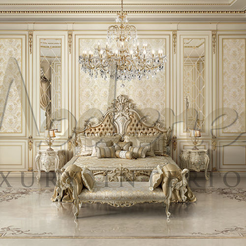 双人床 - 15220 - Modenese Luxury Interiors - 传统风格 / 带软包床头板 / 布料