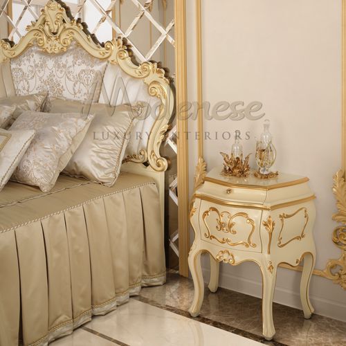 传统风格床头柜 - 15250 - Modenese Luxury Interiors - 木质 / 正方形 / 带抽屉