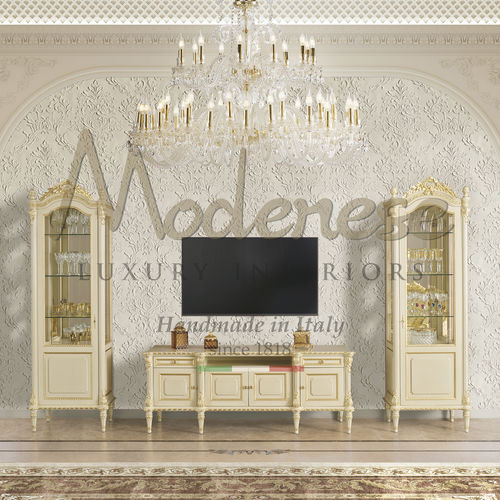 传统风格玻璃柜 - 17101-17102 - Modenese Luxury Interiors - 带脚 / 木质 / 玻璃