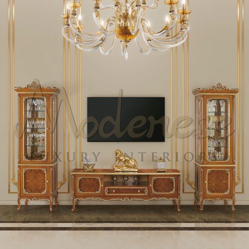 传统风格电视柜 - 17106 - Modenese Luxury Interiors - 带抽屉 / 带收纳 / 双门