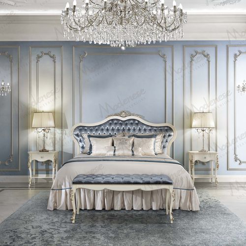 双人床 - 17216 - Modenese Luxury Interiors - 传统风格 / 带软包床头板 / 布料