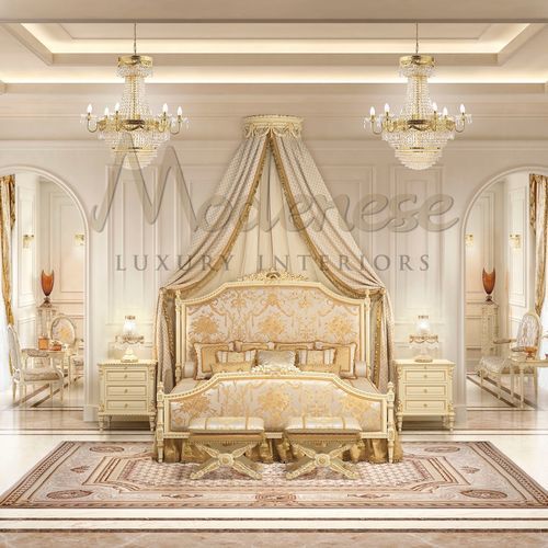 双人床 - 17201 - Modenese Luxury Interiors - 传统风格 / 带软包床头板 / 布料