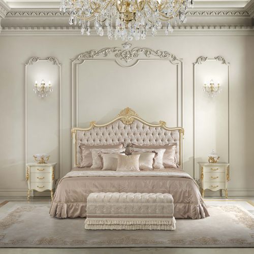 双人床 - 17210 - Modenese Luxury Interiors - 传统风格 / 带软包床头板 / 布料
