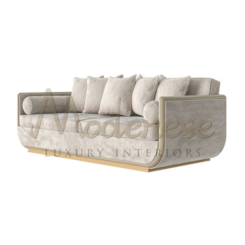 现代沙发 - 20406 - Modenese Luxury Interiors - 客厅 / 丝绒 / 带扶手
