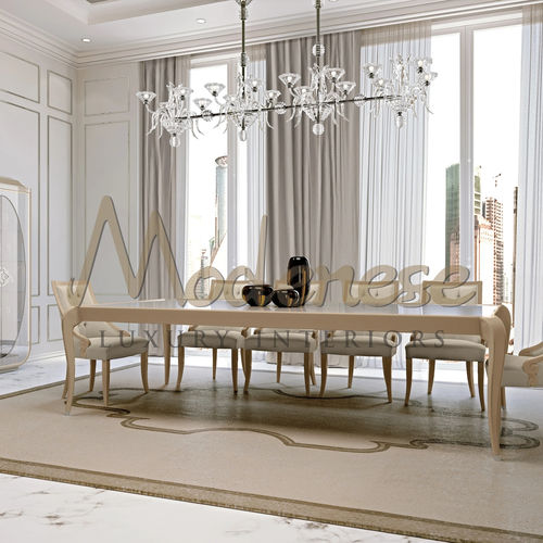 现代风格餐桌 - 20109 - Modenese Luxury Interiors - 山毛榉木 / 木桌脚 / 长方形