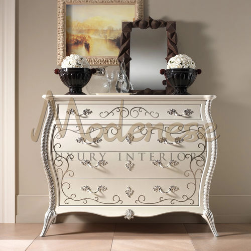 巴洛克抽屉柜 - 21214 - Modenese Luxury Interiors - 黄铜 / 不锈钢 / 胡桃木