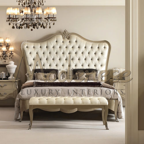 特大号床 - 21211 - Modenese Luxury Interiors - 现代风格 / 布艺 / 带凹坑纽扣床头板