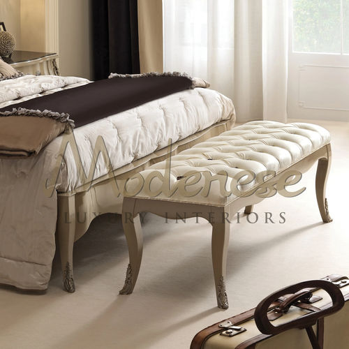现代风格软包长凳 - 21516 - Modenese Luxury Interiors - 布料 / 木桌脚 / 木质