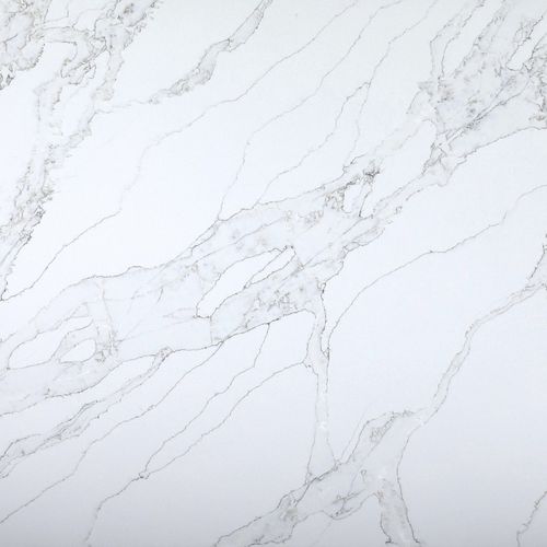 石英天然石板 - 8057 Calacatta Apuano - OKITE - 用于浴室 / 用于整体厨房 / 高亮光