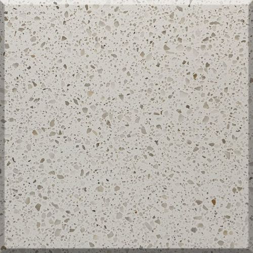 石英天然石板 - 5009 Bianco Pro - OKITE - 用于整体厨房 / 白色 / 米色