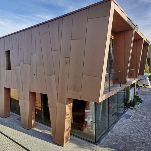 立面板 - ROCKPANEL NATURAL - Rockwool B.V. / Rockpanel - 条形 / 复合材料 / 玄武岩