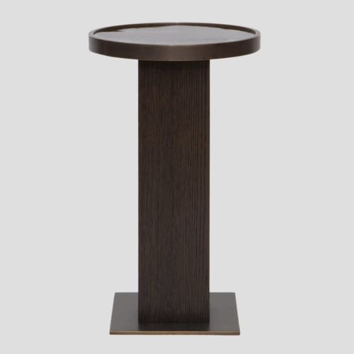 现代风格边桌 - MOKA - Aguirre Design - 栎木 / 竹制 / 黄铜桌脚