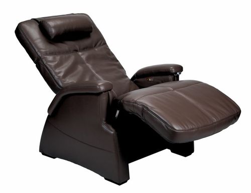 现代风格扶手椅 - PERFECT CHAIR® : PC-086 SERENITY® - Human Touch - 皮质 / 带脚凳 / 倾斜