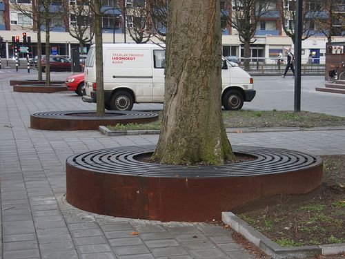 树花坛石 - DOURO - ANAE street furniture - 耐候钢 / 环形