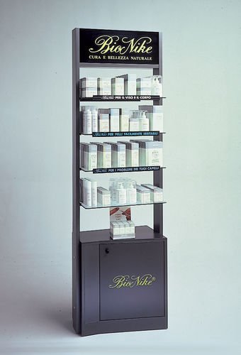 美容产品陈列架 - BIONIKE - Italvetrine - 玻璃 / 单边 / 5 层