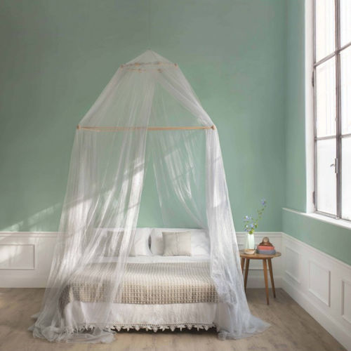 双人床上防蚊纱 - TINA LUREX SILVER - KING SIZE BED - Grigolite