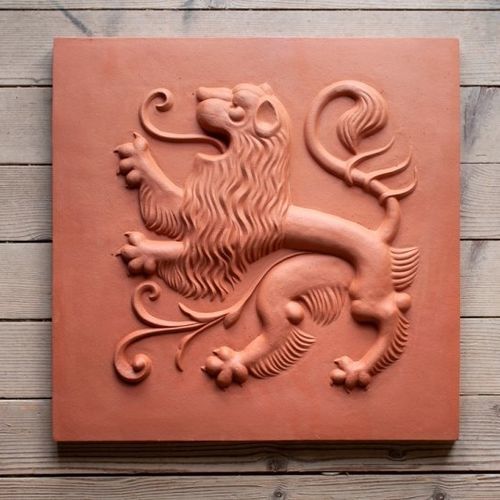 正方形盘子 - GOLEM Baukeramik - 赤陶 / 商用 / 动物图案
