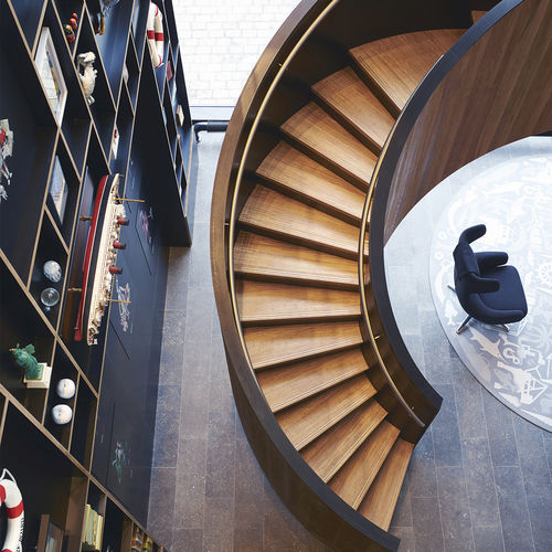 高端楼梯 - CITIZENM, ROTTERDAM - EeStairs - 螺旋 / 木台阶 / 木质结构