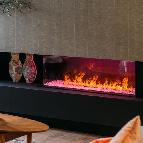 电壁炉 - ELECHARME LINEAR ANGOLARE 1300-400 - MAISONFIRE - 嵌入式 / 无管道 / 3面
